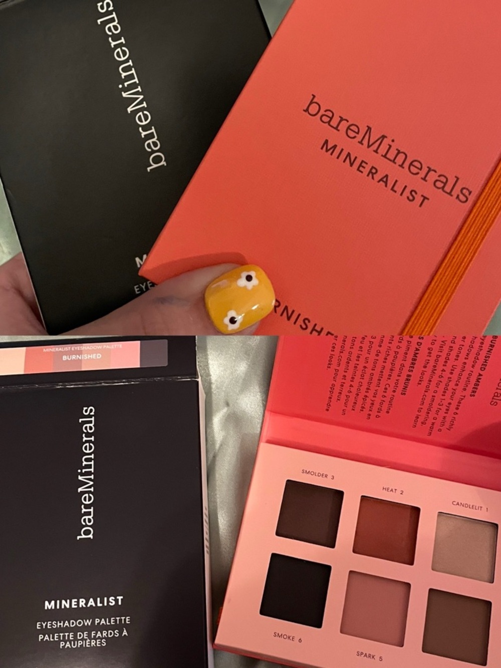 bareMinerals Mineralist Eyeshadow Palette - Burnished (Coral & Black Packaging)